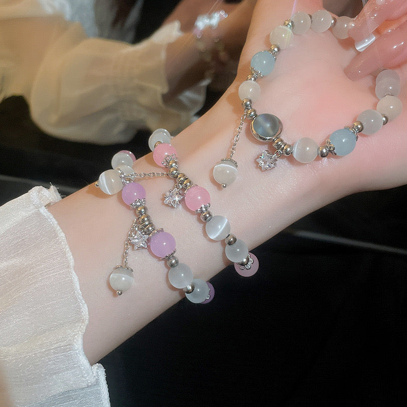 Cat eye crystal bracelets